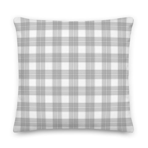 White Lilac and Tartan | Premium Pillow - Home & Garden - Only $25! Order now at Weeks Honey Farm Fast shipping and excellent customer service.