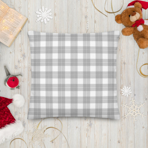 White Lilac and Tartan | Premium Pillow - Home & Garden - Only $25! Order now at Weeks Honey Farm Fast shipping and excellent customer service.