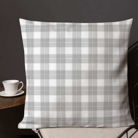 White Lilac and Tartan | Premium Pillow - Home & Garden - Only $25! Order now at Weeks Honey Farm Fast shipping and excellent customer service.