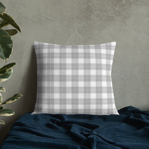 White Lilac and Tartan | Premium Pillow - Home & Garden - Only $25! Order now at Weeks Honey Farm Fast shipping and excellent customer service.