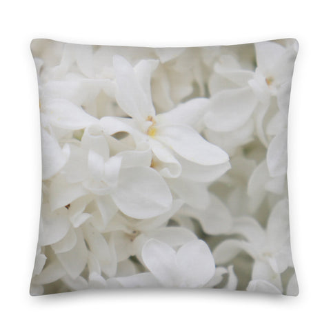 White Lilac and Tartan | Premium Pillow - Home & Garden - Only $25! Order now at Weeks Honey Farm Fast shipping and excellent customer service.