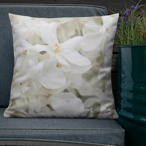 White Lilac and Tartan | Premium Pillow - Home & Garden - Only $25! Order now at Weeks Honey Farm Fast shipping and excellent customer service.