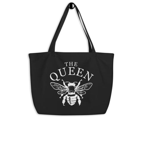 Large Stylish Queen Bee Organic Tote -  - Only $29.99! Order now at Weeks Honey Farm Fast shipping and excellent customer service.