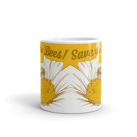 Save the Bees! Weeks Vintage White Mug - Mug - Only $14.99! Order now at Weeks Honey Farm Fast shipping and excellent customer service.