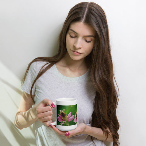 Pretty Spring Wildflower & Honey Bees Coffee Mug - Mug - Only $14.99! Order now at Weeks Honey Farm Fast shipping and excellent customer service.